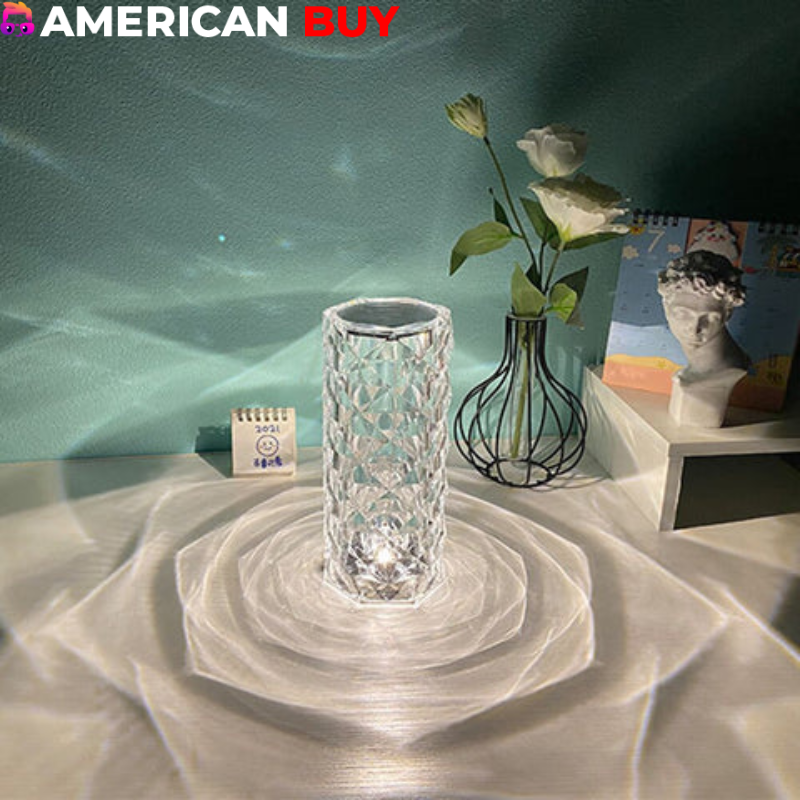 Lámparas led mesa decorativa cristal
