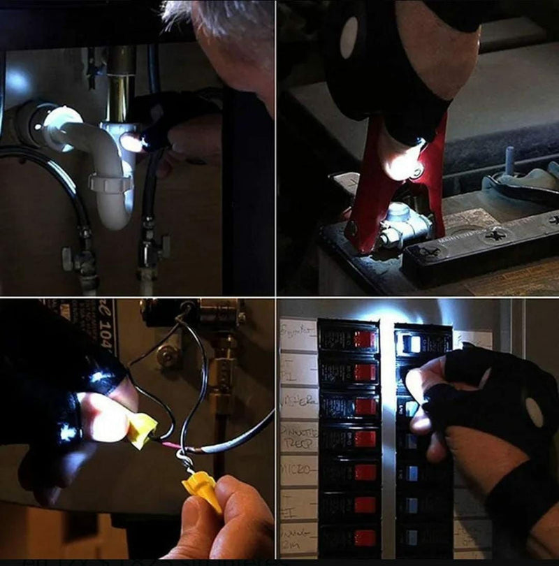 ⭐- GUANTE IMPERMEABLE CON LUZ LED